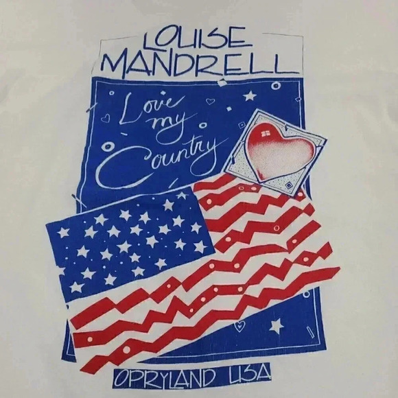Vintage Louise Mandrell Opryland USA Tee Shirt Size Large  Made in USA - Picture 2 of 5